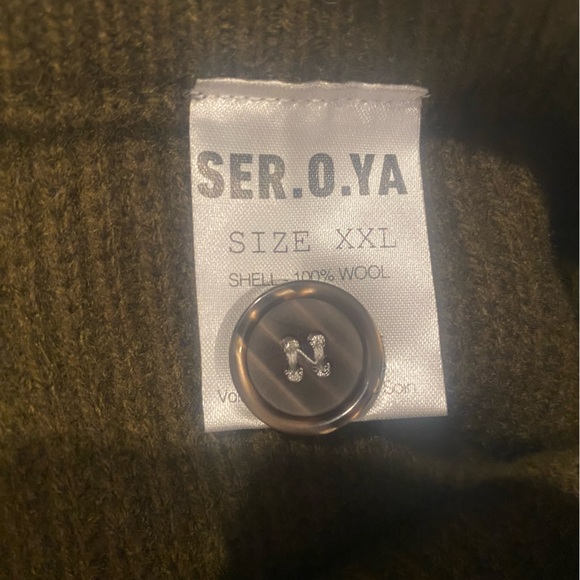 SEROYA Ser.o.ya Jason Joggers green Olive Wool - Size XXL drawstring pockets - Picture 8 of 13